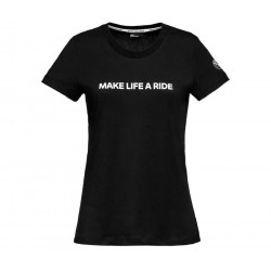 BMW Motorrad T-Shirt Make Life A Ride Γυναικείο Μαύρο